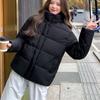 Winter Down Cotton Coat Women Solid Loose Padded Jacket Puffer Parkas Casual Female Black Zipper Thickening Warm Outwear