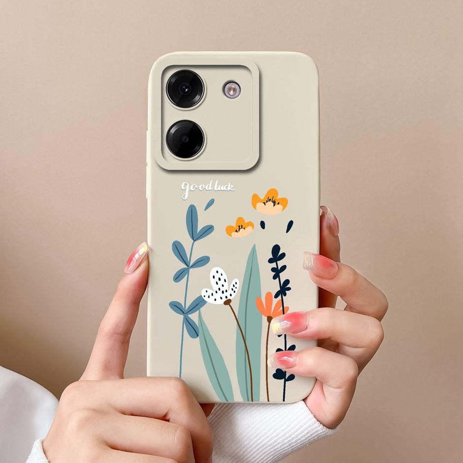 For Xiaomi Poco M7 Pro 5G Case Cute Cartoon Sweet Girl Silicone Soft Protective Back Cover For XiaomiPocoM7 Pro 5G Fundas Coque