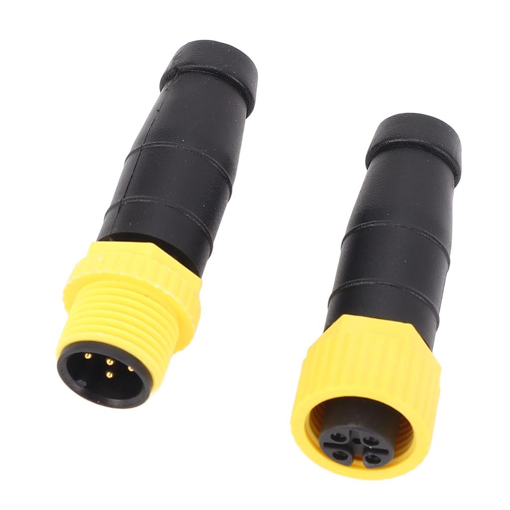Male Female Terminator for NMEA 2000 Network Heat Cold Resistant Plastic Housing A Type M12 5Pin Resistor Terminator