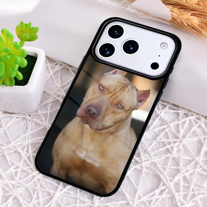 Pit Bull Lovely Pet Dog Pitbull soft Shockproof Phone Case for iPhone 17 Air 16e 15 11 12 14 13 Pro Max Cover Coque