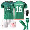 Mexico Football Jersey No. 14 Home 16 Green 9 Raul 22 Lozeno Set Socks Short Sleeves