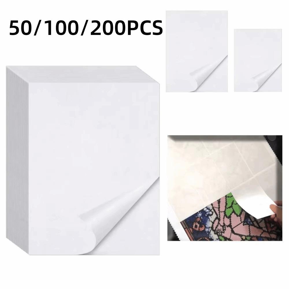50/100/200 шт. Антиадгезивная двухсторонняя бумага для снятия 5D Алмазная живопись Инструмент Аксессуары