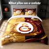 Galatasaray FC Design Bed Bedding Set 1 Duvet Cover + 2 Pillowcases Soft Breathable Household Bed Linens