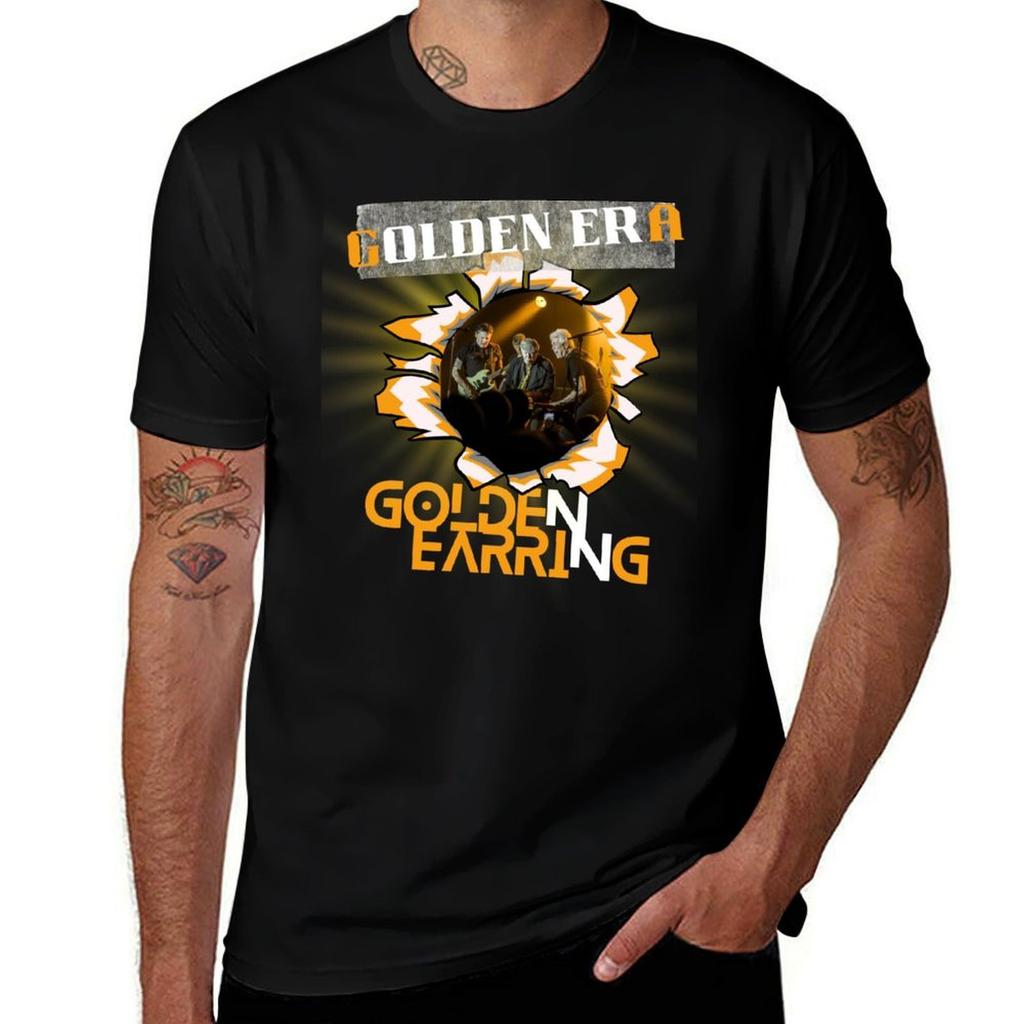 Golden Earring TShirt Basic Crew Neck Short Sleeve Top