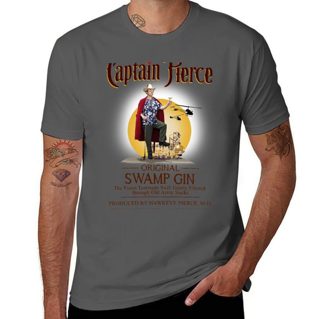 Captain Pierce Swamp Gin Tshirt Big And Tall Solid Color Tshirt