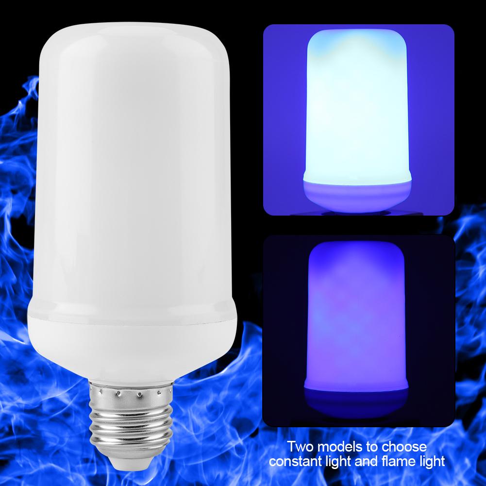 LED Simulation Flame Lamp Blue Light Bulb for Party Festival Decor Without Gravity Sensor