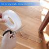 Transparent Washable and Reusable Double-sided Adhesive Hook Tape 30mm×1mm×3m
