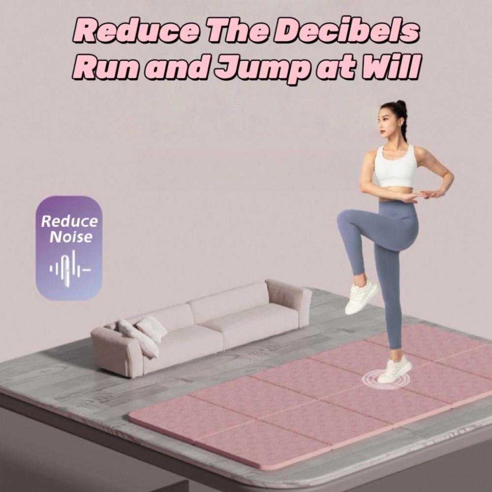 Elastic Foldable Yoga Mat Non-slip Fitness Cushion Foldable Pilates Mat  Gymnastics