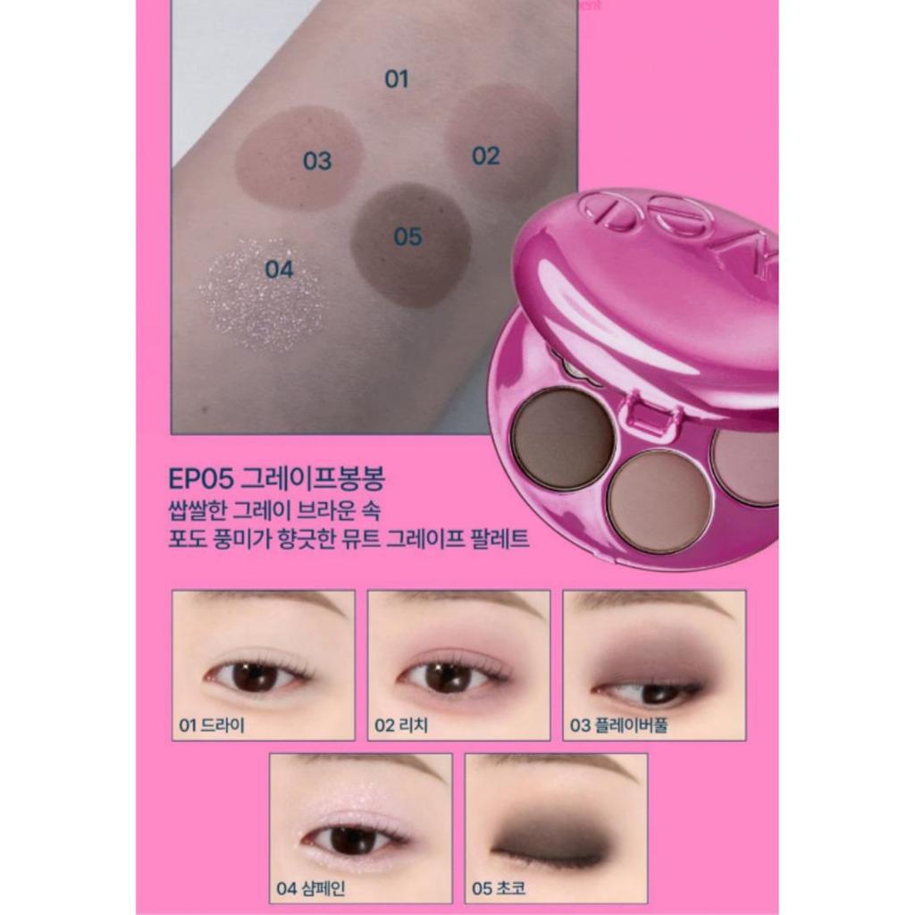 [fwee] Pocket Eye Palette 6.6g (5 Colors)