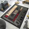 Retro Cassette Tape Pattern Non-slip Area Rug, for Living Room Bedroom Decor Area Rug, for Dormitories, Garden Yard Decor Mat
