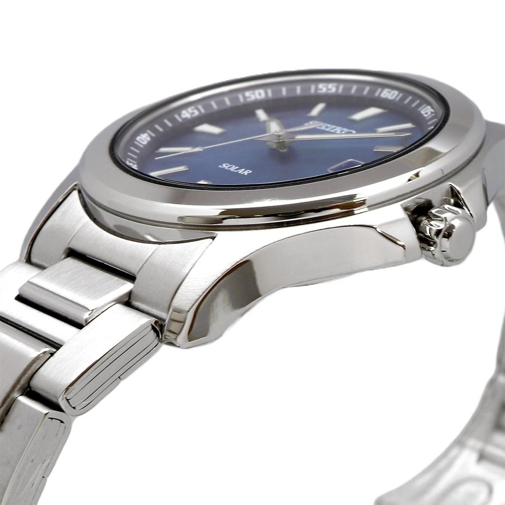 Seiko Solar Quartz Watch SBPN071, Silver/Blue, Men's [Official Japanese Product]