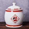 Керамическая рисовая банка Jingdezhen с крышкой - Влаго- и насекомозащитный контейнер для хранения
