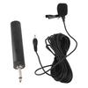 Wired Lavalier Microphone Noise Canceling Omnidirectional Condenser Lapel Mic with 3.5mm 6.5mm Jack for Instrument Mixer