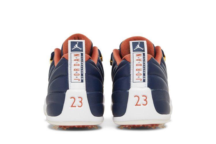 Men's Sneakers Jordan 12 Retro Low Golf Eastside Golf Midnight Navy/White-Burnt Sunrise-Metallic Gold
