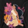 Pocahontas Childrens/Kids Flowers Heather Hoodie