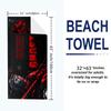 Ghost COD Print Beach Towel, Large Soft Quick Dry Towel for Beach Camping Swimming