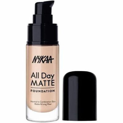 Тональная основа Nykaa All Day Matte Long Wear 30 мл