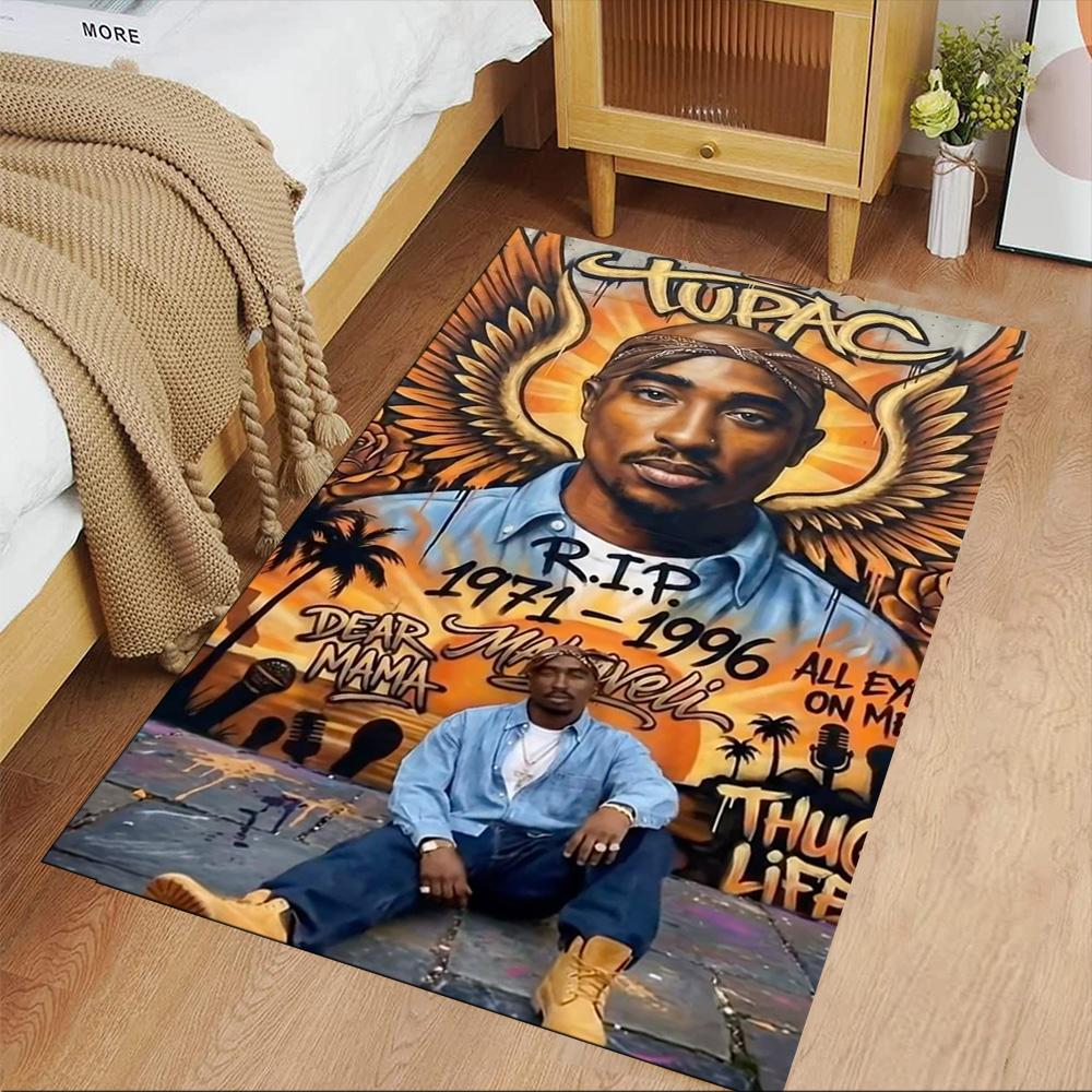 2pac Floor Mat Suitable for Playrooms Entryway Dining Room Balcony Anti-slip Rug Anime Office Decor Perfect Gift for Friends & Family