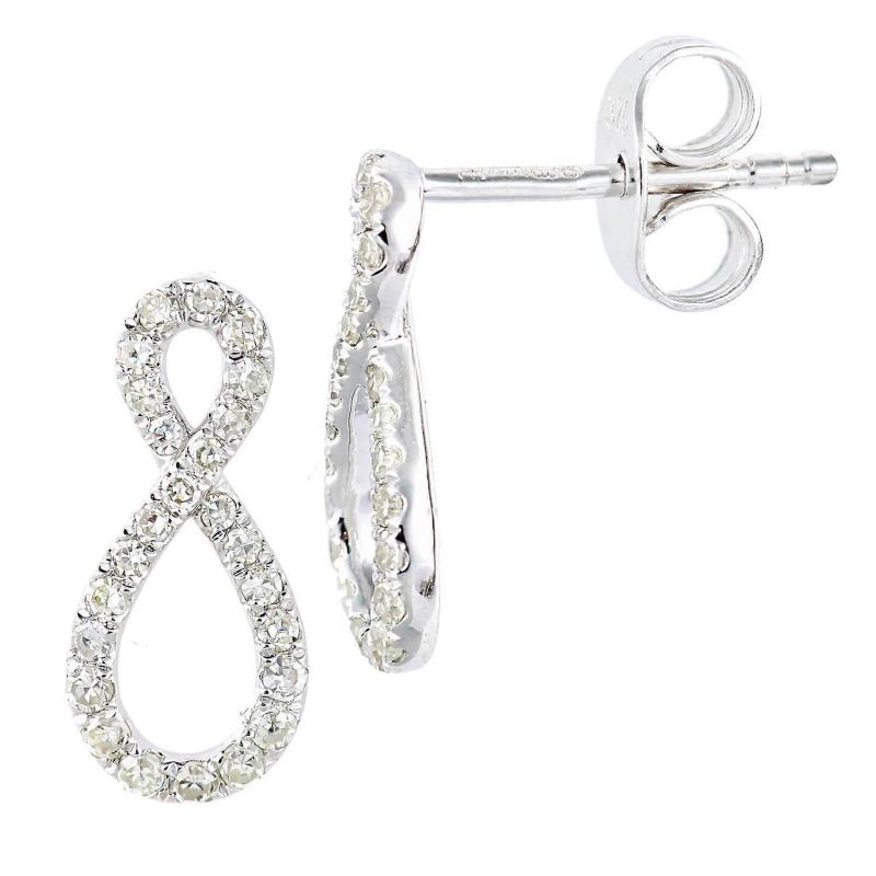Infinity Symbol Stud Earrings