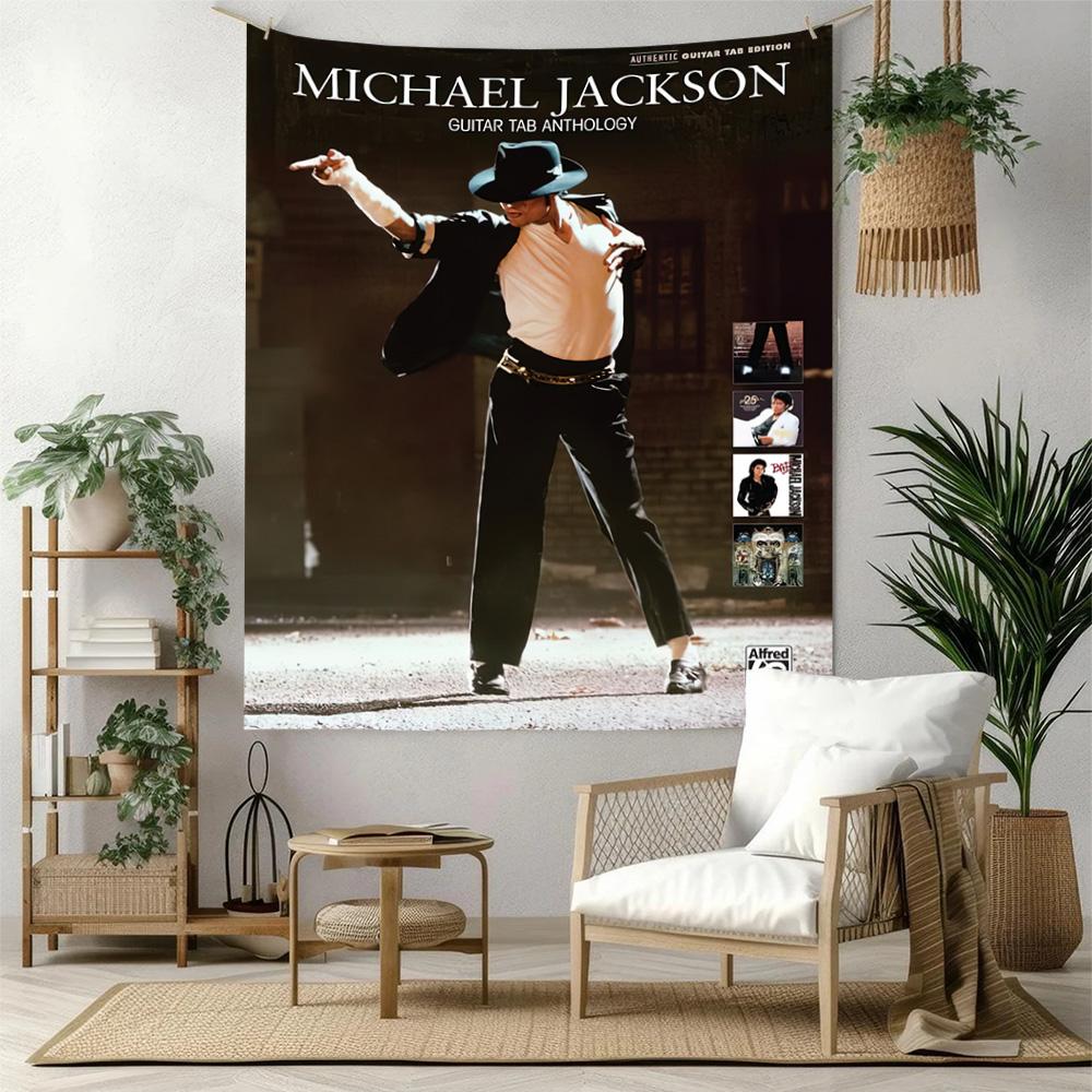 Michael Jackson Poster Wall Decor Tapestry Art For Pet Memorial Birthdaywedding Party Backdrop Family Gift