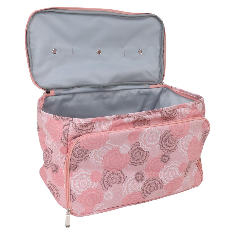 Multifunctional Crochet Holder Bag Pink Color Crochet Bag Yarn Storage Bag  Traveling