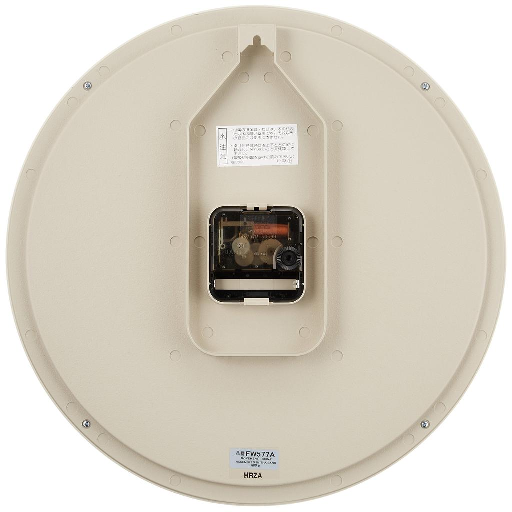 Seiko Clock Wall Clock Character Disney Mickey Mouse Analog Mickey & Friends Disney Time Ivory FW577A