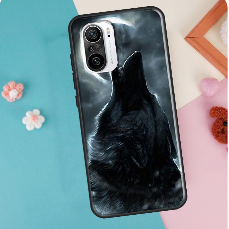 Чехол Moon Roaring Wolf для POCO F3 F1 F2 M3 M4 X4 Pro GT X3 Pro, чехол для Xiaomi Mi 11 Lite 12 X Mi 11T Pro