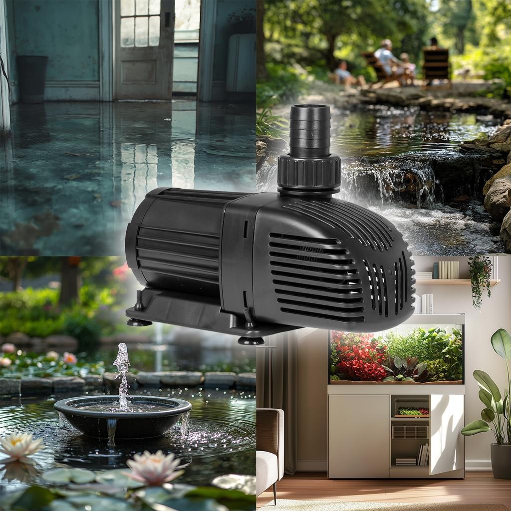 Water Pump Pond Immersion Fountain 8000L/H Energy Saving