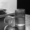 Simple Nordic Stripe Glass Heat Resistant Juice Cup Coffee Cup Water Cup Wine Cup