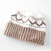 Unisex Retro Jacquard Knit Hat Warm Ear Protection Autumn Winter