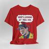 Винтажная футболка с цитатой из Касабланки – 'Here's Looking at You Kid' Классическая унисекс футболка