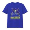Universal Monsters Frankenstein Lightning Background Black Adult T Shirt vintage Washed fashion homme Versatile Stretched