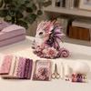 Custom Dragon Sewing Kit Patchwork DIY Kit, Fabric with Diy Pre-cut Fabric, Beginner Craft for Handmade Home Decor Family Weekend Activities