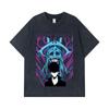 275 GSM Washed T-shirts 100% Cotton Solo Leveling V5 Print Unisex Heavy Cotton T Shirt