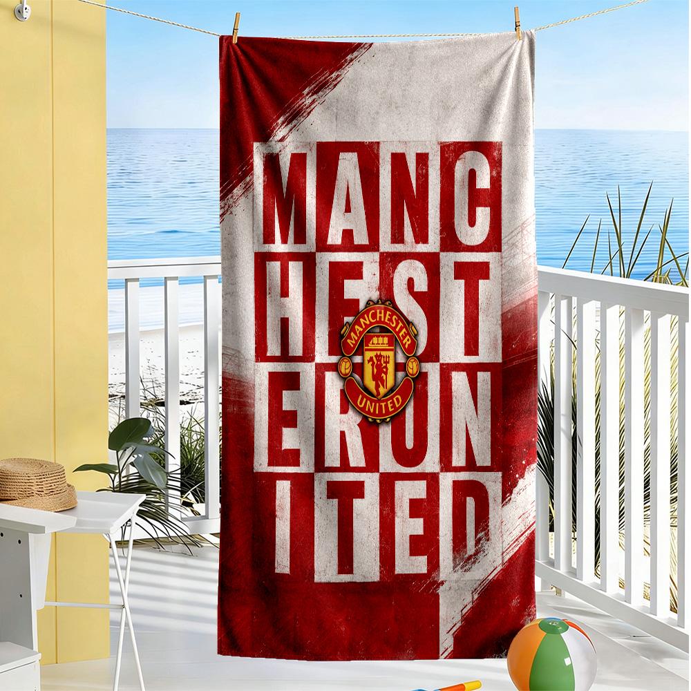 Manchester Beach Towel Super Soft & Absorbent Comfortable Lightweight Suitable for Sports, Travel, Swimming, Yoga, Bathroom, Beach, And Pool