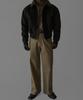 Bowlow Product Suede Crop Shearling Jacket [Dark Brown]