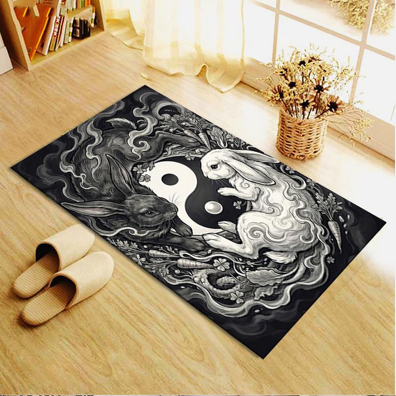 2025 New Tai Chi Animals Carpet Rug for Living Room Bedroom Home Sofa Decoration,Kids play Non-slip Floor Mat107