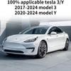 Защитная полоска на дверную ручку из углеродного волокна для Tesla Model 3/Y