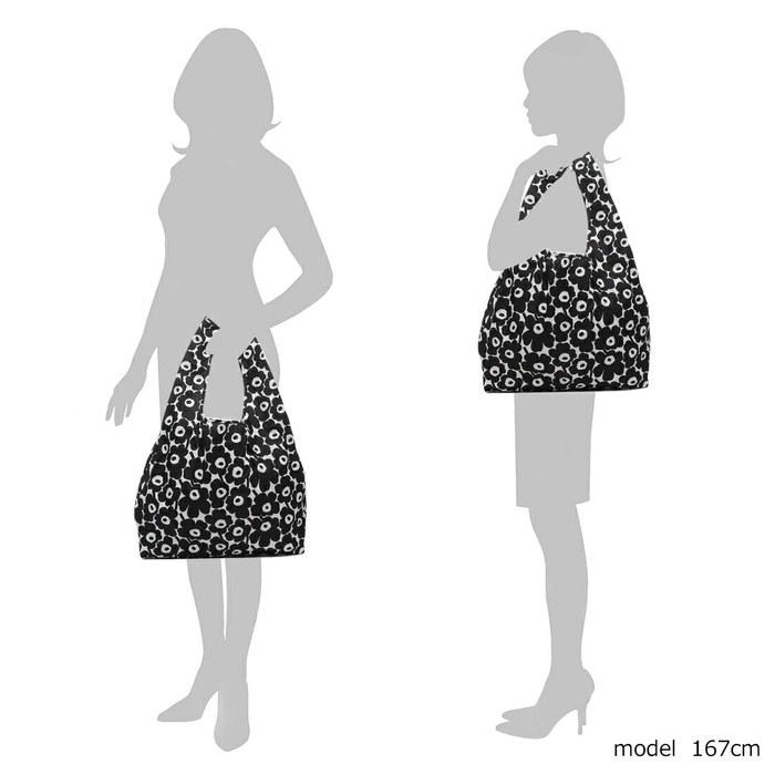 [Marimekko] Tote Bag - Unikko - Black/White - A4 Size