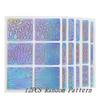 6/12/24Pcs Portable Stencil Hollow Nail Vinyls Laser Sticker Manicure Tool Decor Nail Art