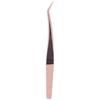 False Eyelashes Grafting Tweezers Fine Tip Stainless Steel Eyelash Extension Tool TweezersRose Gold