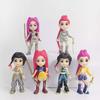6pcs/set Kpop Devil Hunter Action Figure Set Derpy Tiger Rumi Mira Zoey Cute Dolls Collectible Figurines Fans Gift