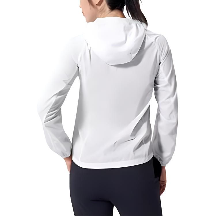 Li-Ning Куртка Urban Outdoor Series однотонная, с капюшоном, на молнии, ультралегкая, дышащая, быстросохнущая, водонепроницаемая, ветрозащитная, солнцезащитная YFDT141-1