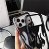 3D Пламя Роскошный ТПУ Полый Тонкий Чехол для 11-17 Pro Max Матовый Ударопрочный Электроокрашенный Теплоотвод