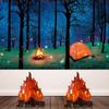 Halloween Campfire Centerpiece Artificial Fire Flame 3D Decorative Cardboard Fire Party Decoration