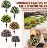 Artificial Green Plants For Outdoor Use In Spring And Summer; Artificial Trees For Courtyard And Garden Decoration; Plant Ornaments.