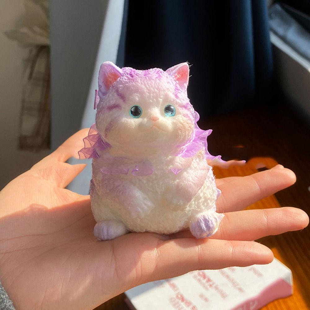Slow Rebound Cat Doll Squeeze Toy Cartoon Cat Fidget Toy Mini Ornaments