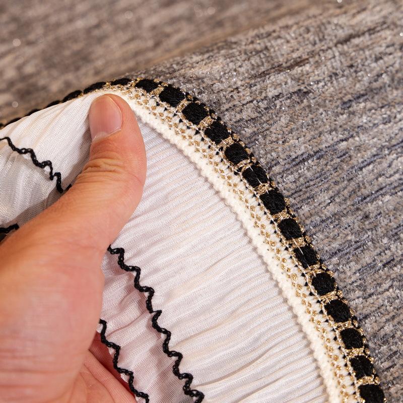 New Special-Shaped Sofa Cushion, Four-Season Universal Light Luxury Non-Slip Sofa Cover, Living Room Leather Sofa, Advanced Seat Cushion