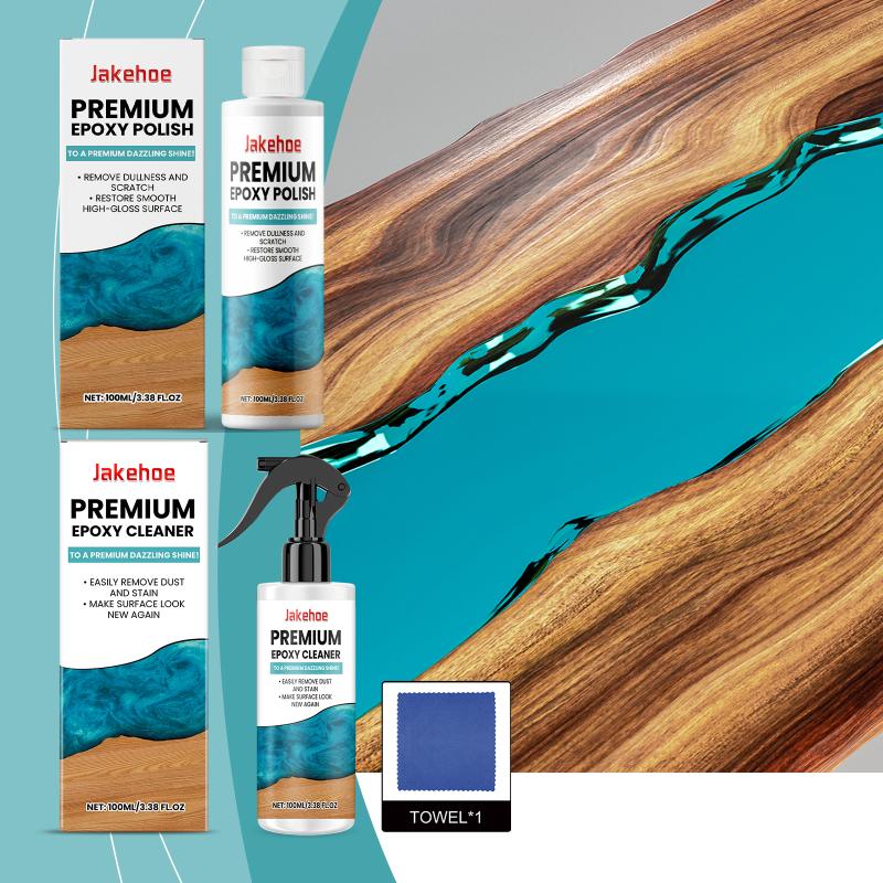 Resin Polish Kit 100ML for Epoxy Countertop and Table Surface Removal Restores Glossy Smooth Appearance
