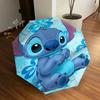 1pc Stitch Hawaii Themed Automatic Opening and Closing Umbrella - Suitable for all occasion gift-d0807046